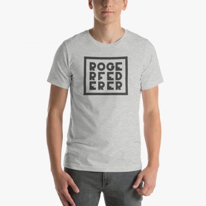 Roger Federer Geometry Unisex Tee (Heather Bray)