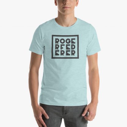 Roger Federer Geometry Unisex Tee (Ice Blue)